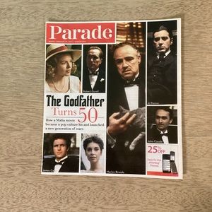 Parade Newspaper featuring The Godfather Turns 50